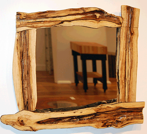 Spalted Maple Mirror By Grant Willems Recycled Wood