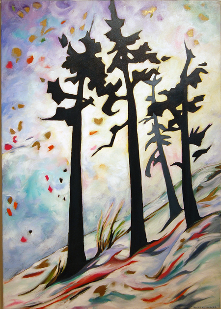 Larch Hills Glory Tracy Kutschker Acrylic on Canvas 2013