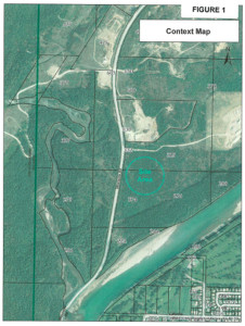 This context map developed by the City's Department of Engineering and Development Services shows the site of the proposed new Revelstoke Sand & Gravel pit in relation to the existing Interoute gravel pit, the dump and other developments along Westside Road as well as a portion of Columbia Park and the Golf Club. Please click on the image to see a larger version. Map courtesy of the City of Revelstoke