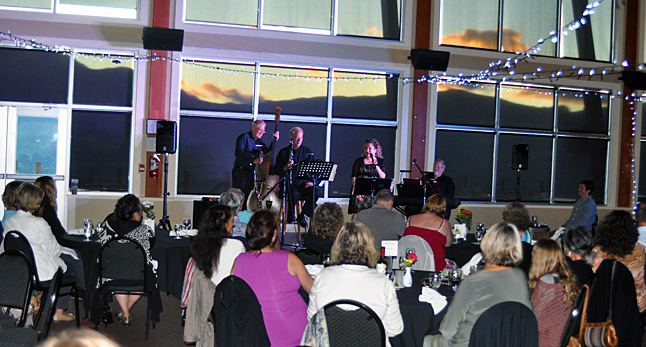 Revelstoke Mountain Resort and the Revelstoke Arts Council collaborated  on bringing singer Melina Moore and her band to the mountain for a lovely dinner and a terrific show called Over the Rainbow that presented music from the great musicals and films of the 1930s, '40s and '50s David F. Rooney photo