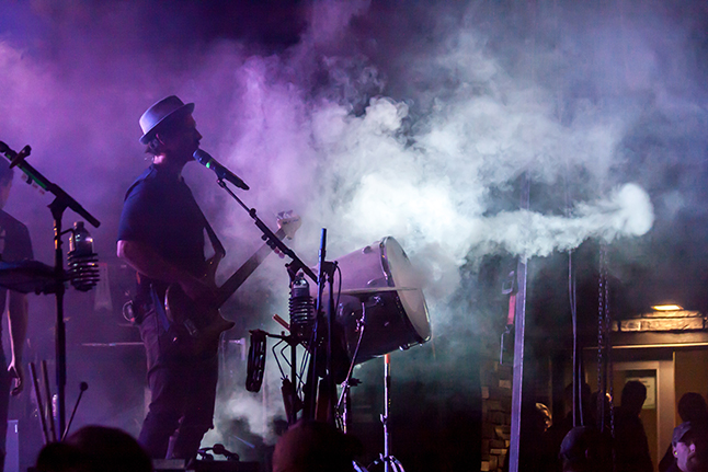 A drumming smoke cannon. Jason Portras photo