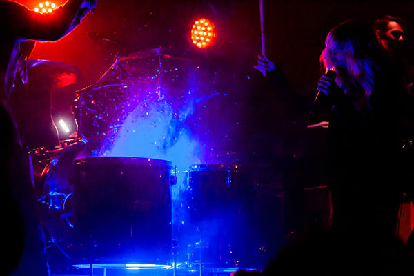 Exploding drums. Jason Portras photo