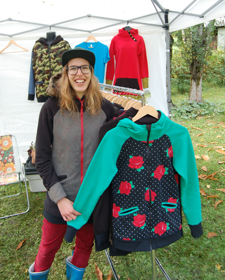 Clothing designer Melanie Parent had a stand at the festival selling her original creations. If you'd like to see more of her one-of-a-kind hoodies and other designs please check out her website and online store at www.aparentclothing.com. David F. Rooney photo
