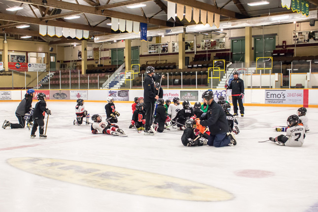 This Saturday, September 12t, saw the beginning of a new season for the Pre-Novice and Novice Leagues of the Revelstoke Minor Hockey Association (RMHA). The Novice League has a total of 14 players to begin the year and 4 coaches, lead by Head Coach Shawn Bracken. Jason Portras photo