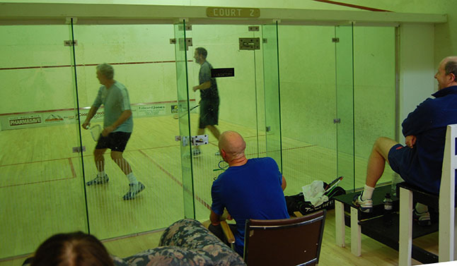 The weekend’s Classic Squash Tournament at the Bear’s Den Racquet Club saw three local players finishing in the Top 5 positions of their divisions. Overall, 36 players from Revelstoke, Nelson, Trail, Cranbrook, Vernon, Penticton, Abbotsford and Prince George participated in the three-day event. David F. Rooney photo