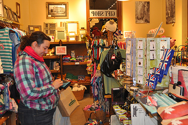 Chelsea Lamont checks out some of the merchandise at the Revelstoke Museum & Archives gift shop. David F. Rooney photo