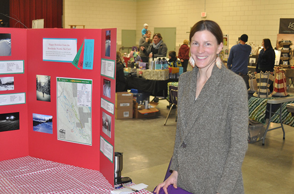 If you like cross-country skiing then Natalie Stahl was the person you simply had to see at the Nordic Ski Society's table at the No Host Bazaar. She had maps, passes and info galore for anyone who wants to spend part of this winter cruising the trails at Mount Macpherson. David F. Rooney photo