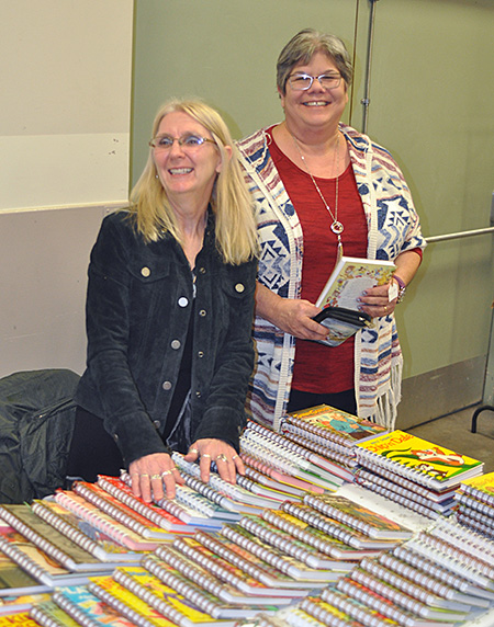 Remember those childhood book series? Mass-market favourites like the Hardy Boys and Trixie Belden? Yvonne Thompson (left) transforms them into terrific spiral-bound journals. David F. Rooney photo