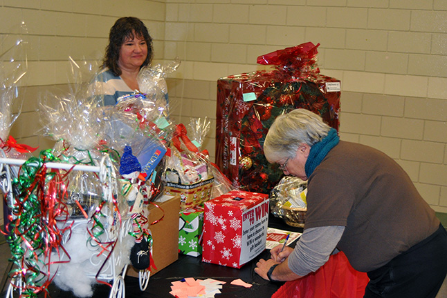 Gail Piattelli couldn't resist the opportunity to win a prize in the Crime Stoppers draw. David F. Rooney photo