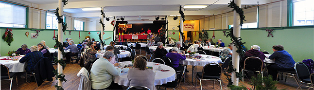 The United Church held its annual Christmas Tea in the c church hall on Saturday. Please click here to see larger version of this image. David F. Rooney photo