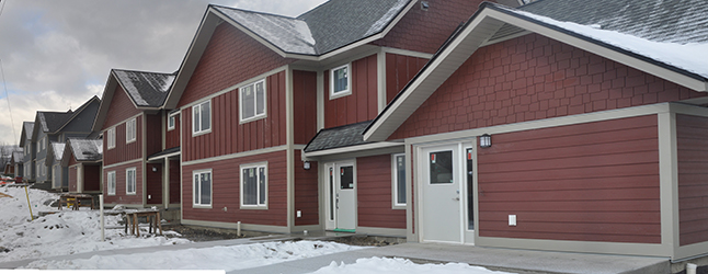 Revelstoke's affordable housing project on Oscar Street is almost done and directors of the Community Housing Society eagerly took members of the local news media on a brief tour of the facility on Wednesday, December 16. David F. Rooney photo