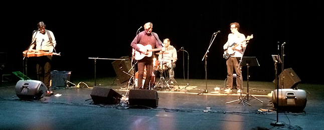 The Nautical Miles put on an amazing show on Saturday night at Revelstoke’s Performing Arts Centre. This adventurous alt-roots band from Vancouver include members, Corbin Murdoch (guitar and vocals), Timothy Tweedale (slide guitar, vocals), Simon Rotheisler (bass, vocals) and Lucas Schuller (drums). Together, they push the boundaries of contemporary folk music.  Victoria Strange photo