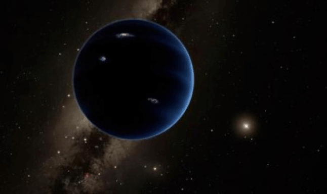 Researchers at the California Institute of Technology have found evidence of a giant planet tracing a bizarre, highly elongated orbit in the outer solar system. The object, which the researchers have nicknamed Planet Nine, has a mass about 10 times that of Earth and orbits about 20 times farther from the sun on average than does Neptune (which orbits the sun at an average distance of 2.8 billion miles). In fact, it would take this new planet, as shown here in an artist’s rendition, between 10,000 and 20,000 years to make just one full orbit around the sun. R Hurt illustration courtesy of Caltech and Science Daily