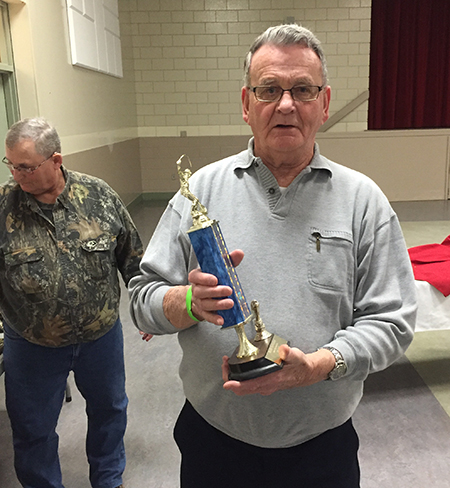 Cyril Keates took Second Place in the Seniors category with the a 15 lb. 6 oz dolly. David F. Rooney photo