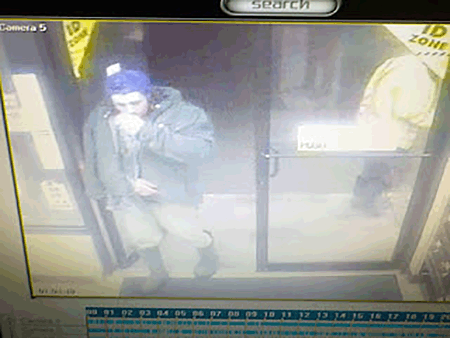 The Revelstoke RCMP is seeking the public’s assistance to identify this man whose image was captured on a surveillance camera t the 7-1 on Victoria Road at 1:05 am on Friday, March 4, when he was alleged to have taken chewing tobacco without paying for it. If you have any information with respect to this property crime or any other criminal act, please contact the Revelstoke RCMP at 250-837-5255 or Crime Stoppers at 1-800-222-8477 or visit their website at www.revelstokecrimestoppers.ca Image courtesy of Revelstoke Crime Stoppers