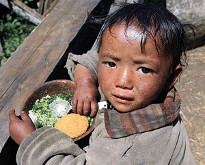 Months after Nepal was devastated by a massive earthquake children and adults in the Tsum Valley are still suffering. Photo courtesy of The Compassion Project