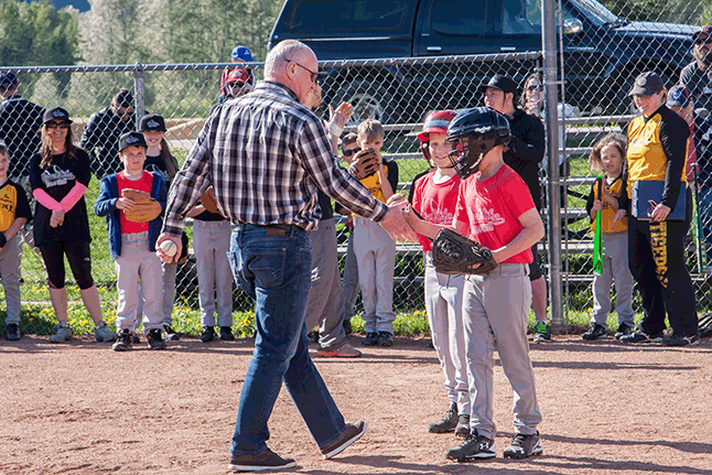 Shaking hands with two future baseball stars? Jason Portras photo
