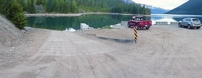 What started as an idea over a campfire think-tank session has now become a reality. The Carnes Creek recreation site — once just a modest and rustic boat launch has been refurbished. Photo courtesy of the Revelstoke Rotary Club