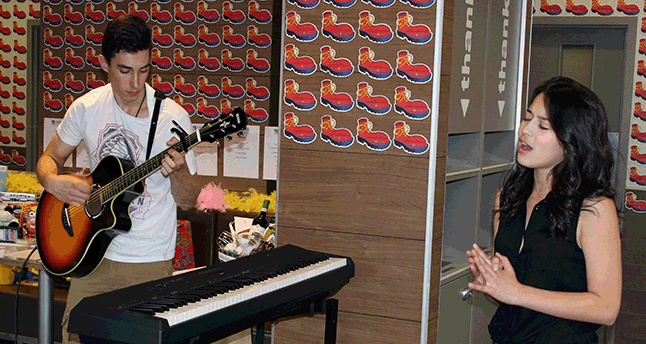 McHappy Day even had a live musical component with a performance by Cole Blakely and Aza Deschamps. Photo courtesy of Cathy and Kevin Blakely