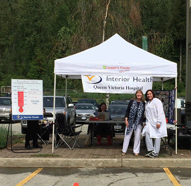 EZ Rock's annual radiothon to benefit Queen Victoria Hospital was held on Thursday and hospital staff were quite excited by it all. Last year's event raised about $12,000 and EZ Rock's Shaun Aquiline hoped this year would exceed that total. David F. Rooney photo