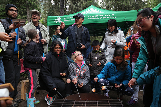 A camp out just isn't an authentic camp out without  some S'Mores. Parks Canada photo