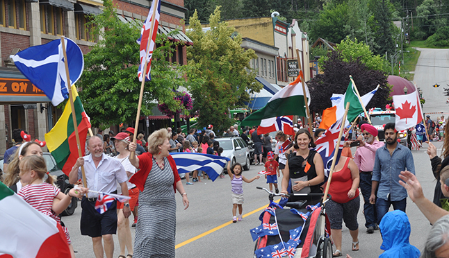 Garry and Jackie Pendergast, who became Canadian citizens six or seven years ago really get into the spirit of Canada Day, David F. Rooney photo