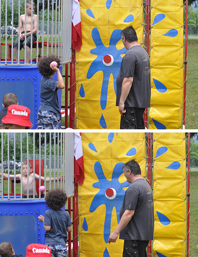 The dunk yank was great fun for a lot of children. David F. Rooney photo