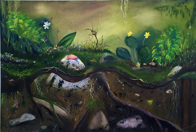 Forest Floor By Gwen Lips Acrylic on canvas