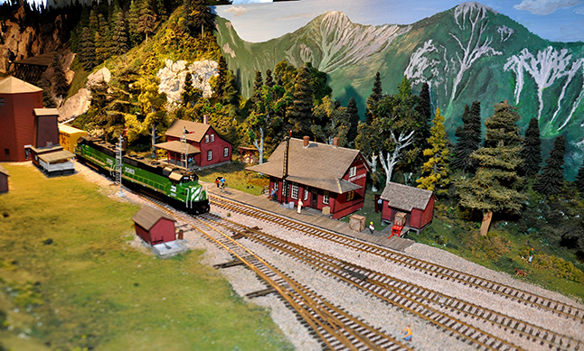 And for kids — and parents! — who love railroad sets, the Revelstoke Model Railroad Society's growing diorama upstairs at the Museum doubtless proved to be irresistible. George Hopkins photo